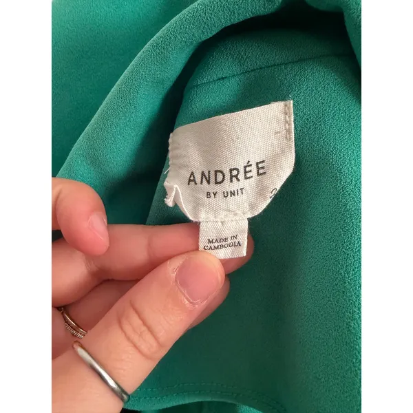 Andrée by Unit I'm Really That Gal Ruched 3/4 Sleeve Boyfriend Open Front Blazer - Image 7