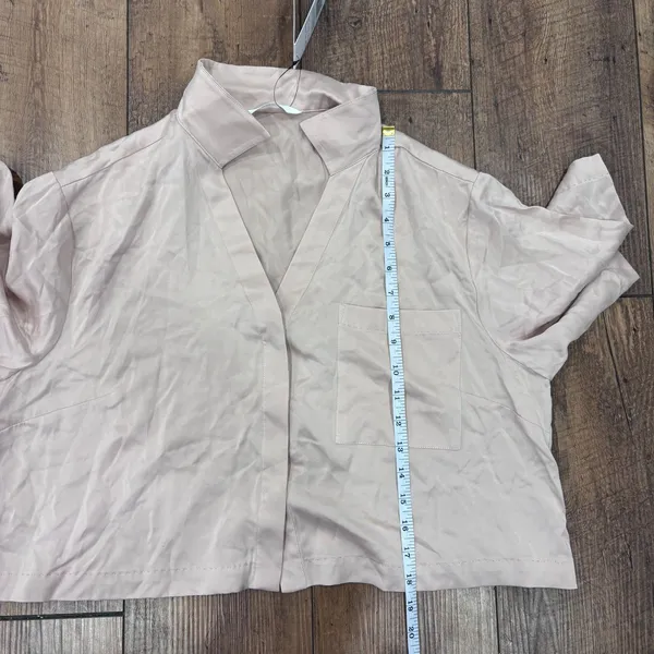 NWT Lunya 100% Washable Silk Delicate Pink Sleep Top ONLY Sz Medium Quiet Luxury - Image 10