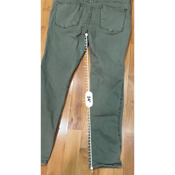 We The Free Free People Skinny Ankle Jeans Green Women’s 28 - Image 5