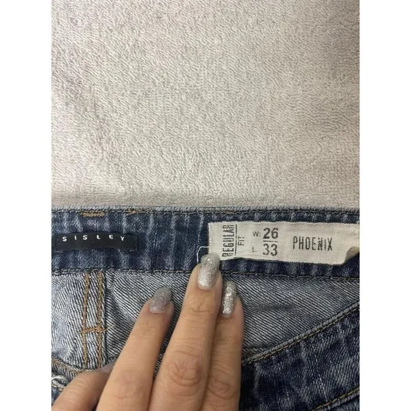 Sisley woman's jeans‎ Blue Size 26 - Image 4