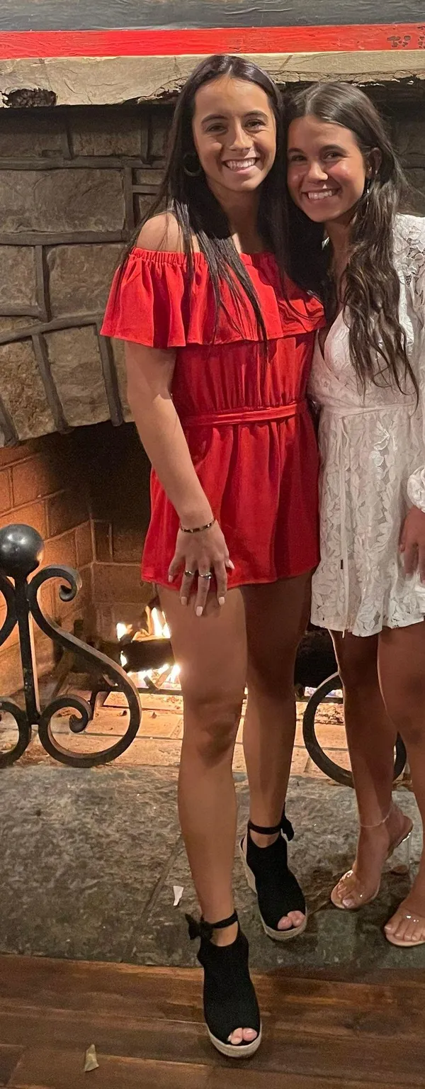 Red Strapless Romper - Image 3