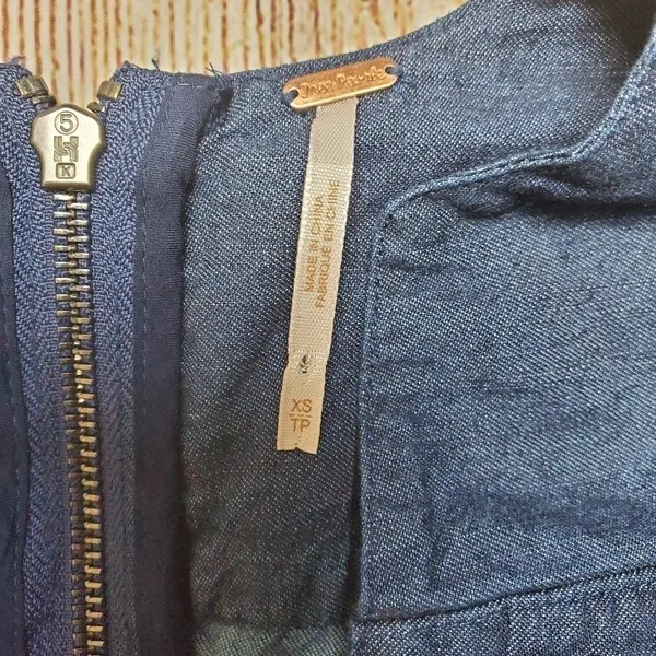 FREE People Denim Long Sleeve Dress Defect‎ - Image 8