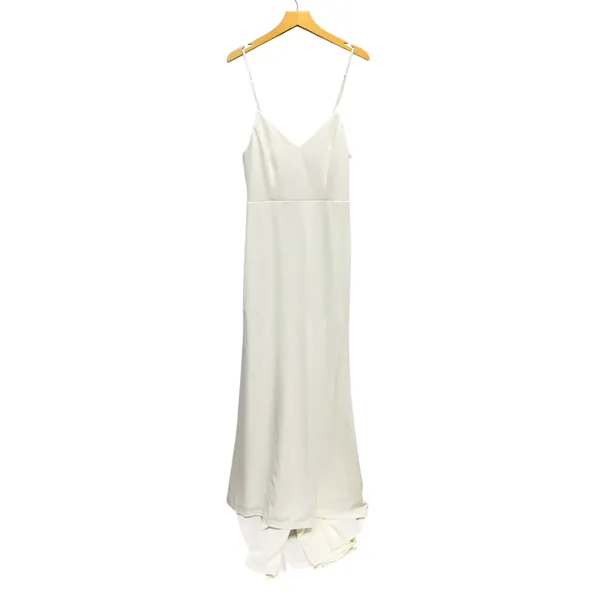 Lulus Feeling of Forever White Sleeveless Mermaid Maxi Dress size M - Image 3