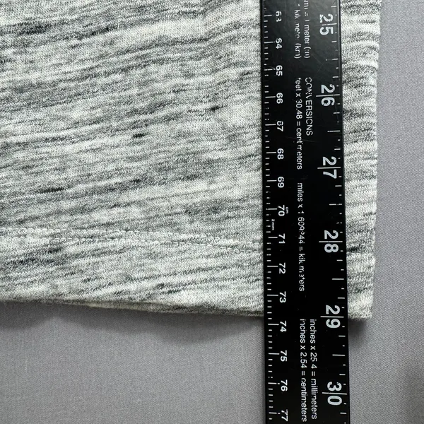 Pink Wide Leg Sweat Pants Women's S Gray Fleece Pockets Athleisure Stretch - Image 8