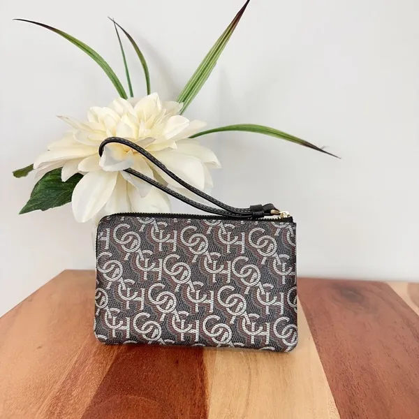 NWT Coach‎ Corner Zip Wristlet With Coach Monogram Print - Image 2
