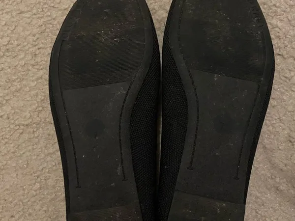 Old Navy Black Knit Slip-On Ballet Flats - Image 2