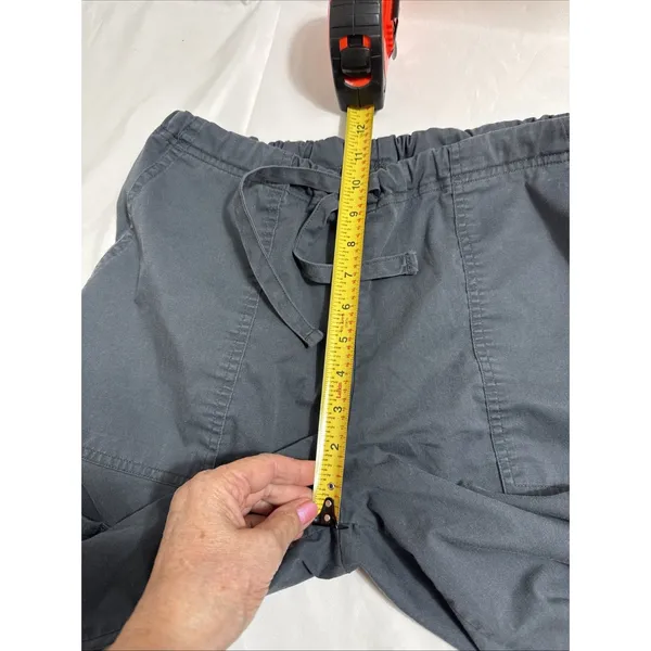 Cherokee Workwear Scrub Pants Grey Women's Tall 30" Inseam 28" Waist Drawstring - Image 13