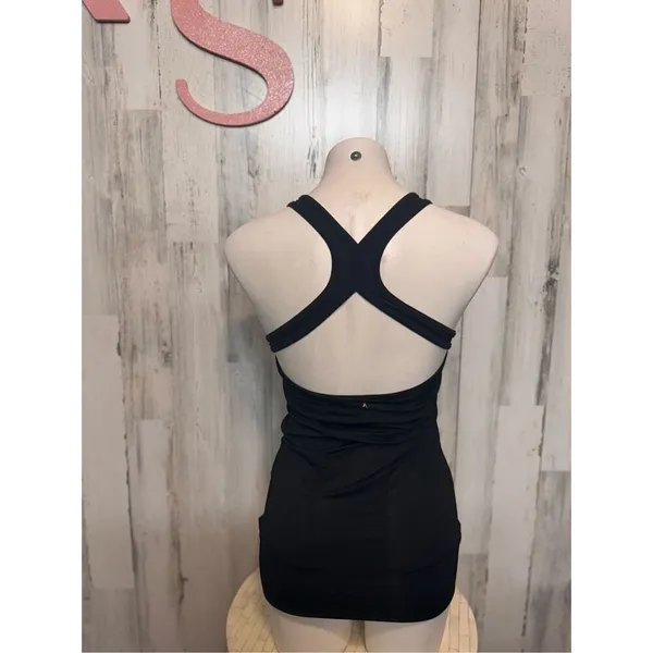 Aspire black tank top with built in sports bra size XSMALL - Image 6