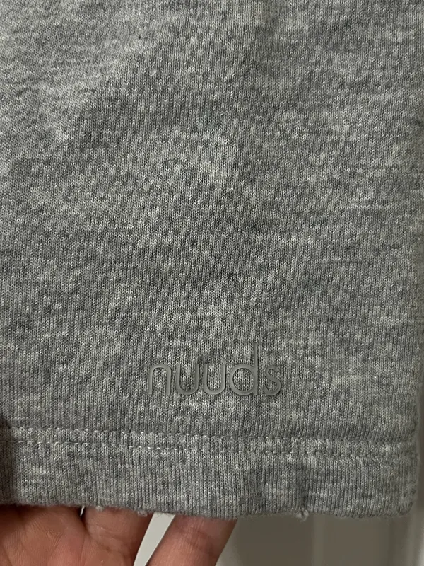 Nuuds Vintage Fleece Gray Oversized Loungewear Sweat Shorts XXL - Image 6