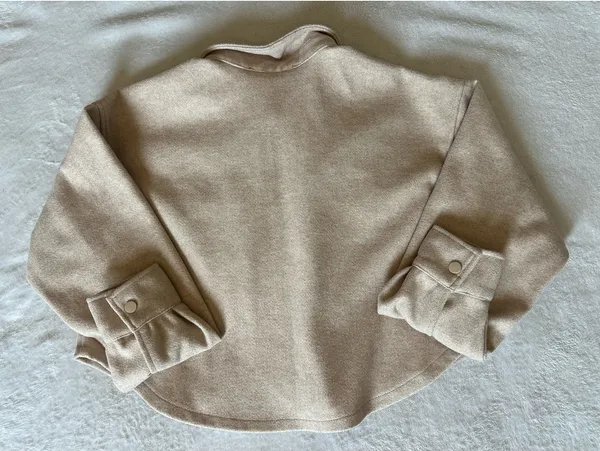 ANWND Tan Collared Button Up Jacket - Image 3
