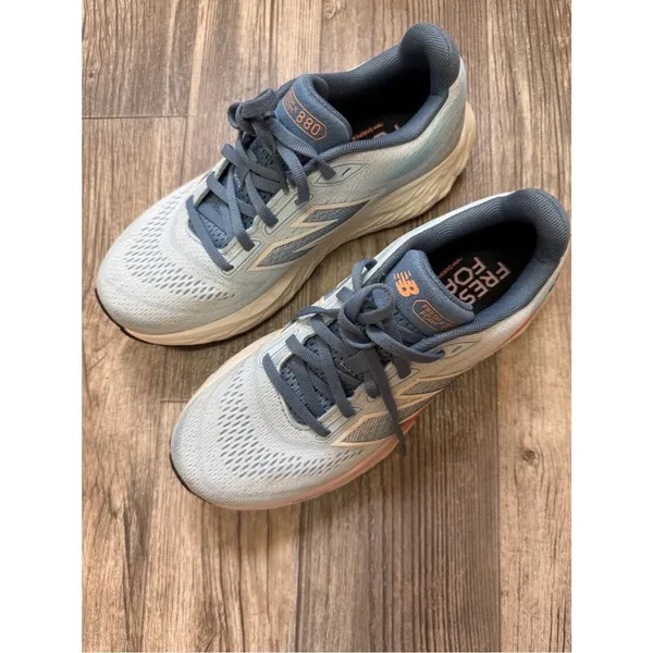 New Balance Fresh Foam X 880v14 Running Shoes Blue White Orange Women 8 Men 6.5 - Image 5