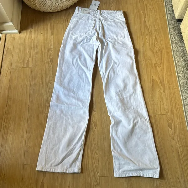 Zara White Denim Pants - Image 5