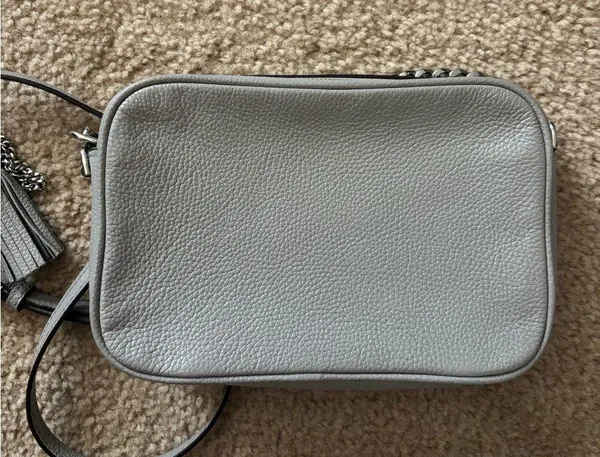 Michael Kors Light Gray Crossbody Bag - Image 5
