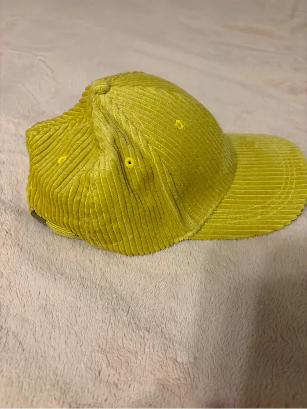 ZYIA Active Faith Corduroy Baseball Cap Yellow Adjustable One Size NWT - Image 4