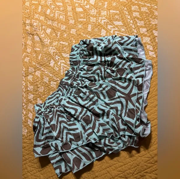 Free People ✨ Printed Prima Athletic Ruffle Shorts NWT - Image 6