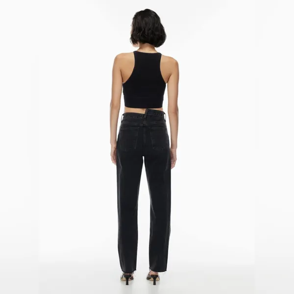 AGOLDE Black Criss Cross Jeans Size 23 - Image 6