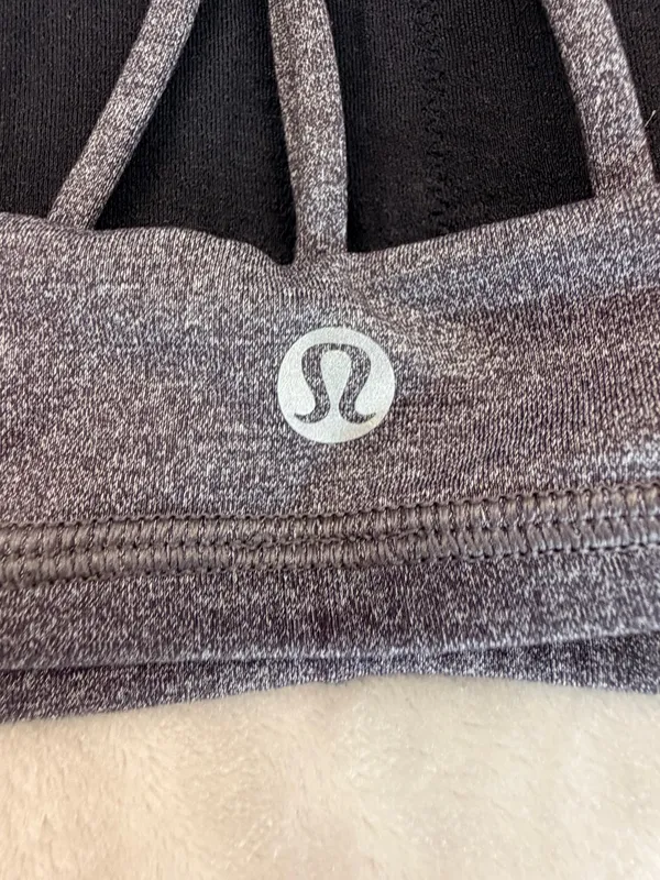 lululemon athletica High-Neck Strappy Sports Bra in Dark Charcoal - Image 3