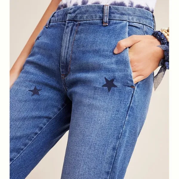 NWT Anthropologie‎ Sundry Stars Relaxed Straight Jeans sz 26 - Image 5