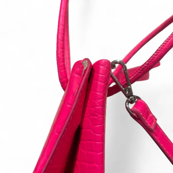 Source Unknown Hot Pink Croc Embossed Mini Tote Bag - Image 5