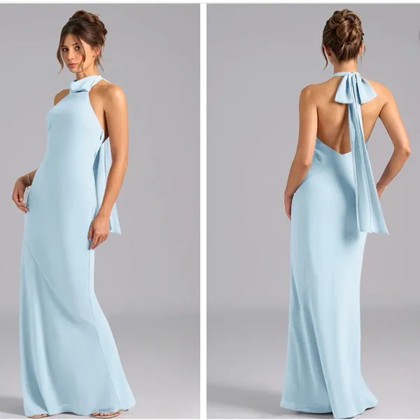 Azazie Bridesmaid Dress Chiffon - Image 2