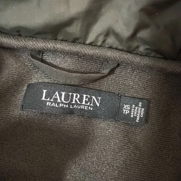 Lauren Ralph Lauren Green Water Resistant Hooded Fall Jacket Size XS - Image 9