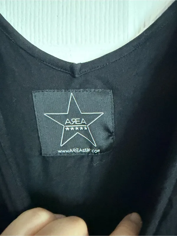 Area Star Knotted Black Maxi Dress - Image 4
