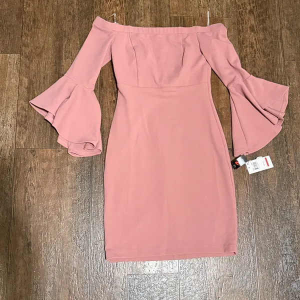 Teeze Me Dress Core Social Mauve Off Shoulder Size 5/6 - Image 5