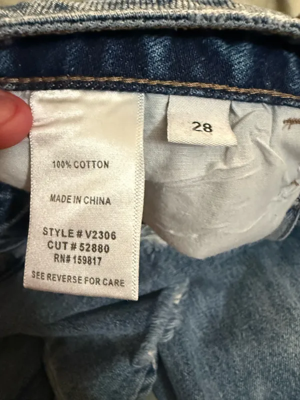 Altar’d state distressed straight leg jeans 28 - Image 3
