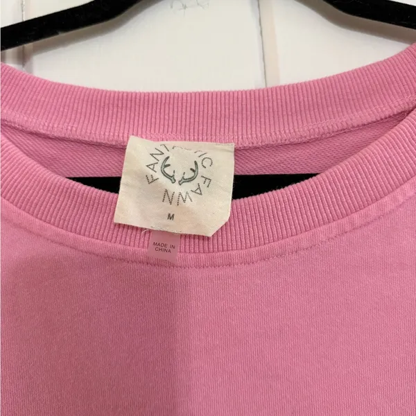 Fantastic Fawn Pink Queen Graphic sequin. Sweatshirt size M party glamorous - Image 4