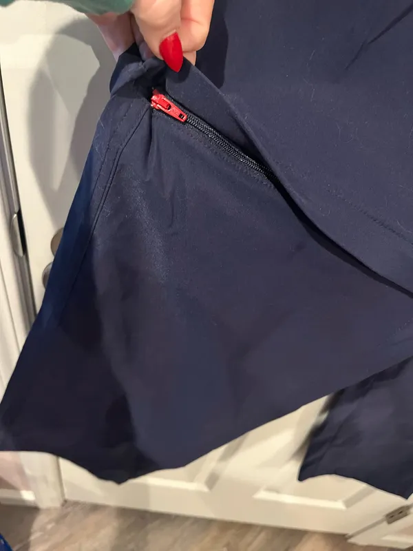 Eddie Bauer Navy Blue Athletic Zip Leg Pants Size 12 - Image 4