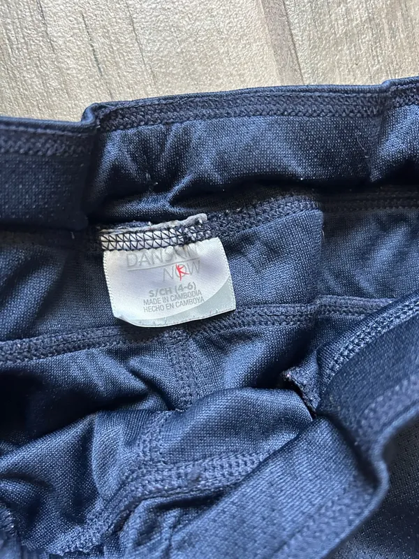 Danskin Now Navy Track Joggers with White Side Stripes - Image 2