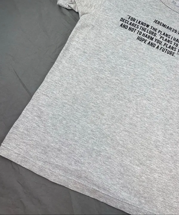 Faith Tshirt Gray Size XS - Image 2