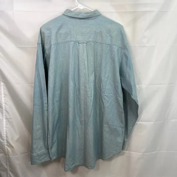 Vintage ACME‎ light wash blue denim embroidered looney tunes button cotton shirt - Image 8