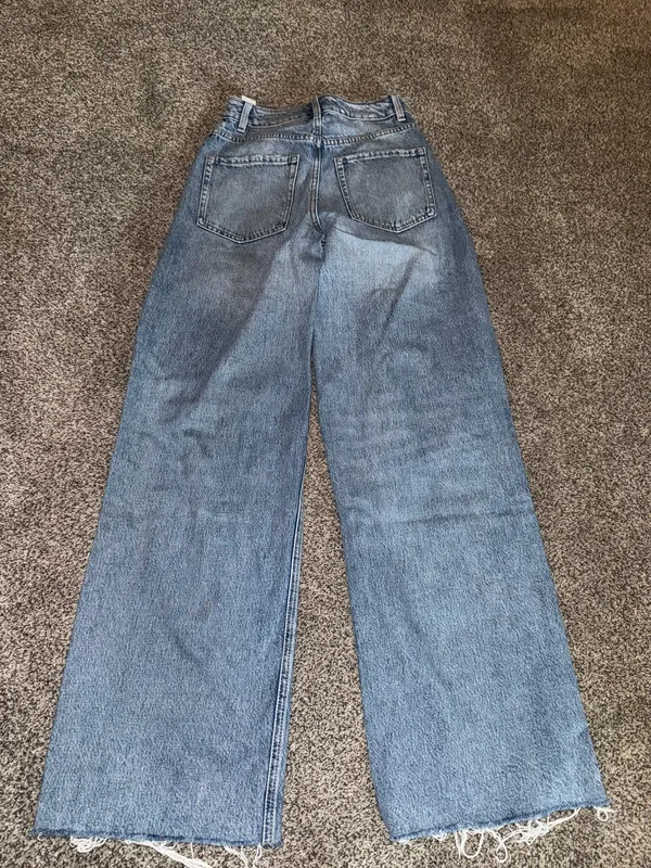 Garage Denim High-Rise Wide-Leg Destroyed Baggy Jeans - Image 4