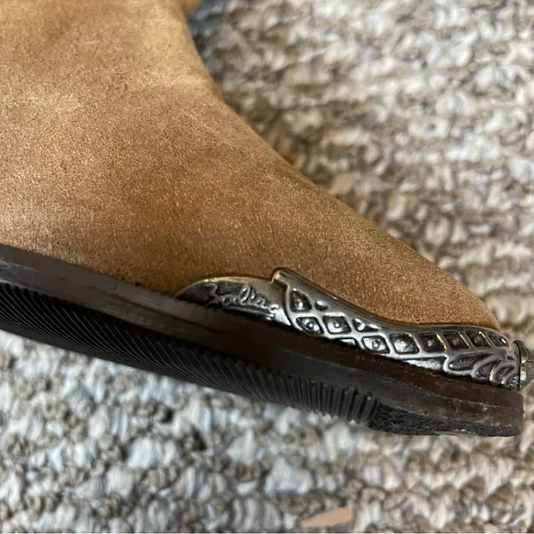 Zodiac Rare Vintage 80s Suede Boots Cowboy Western Cowgirl Boots NEW with tags - Image 14