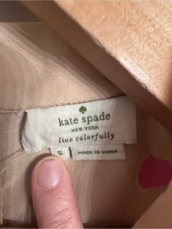 KATE SPADE Polka Dot Tie-Neck Top - Image 3