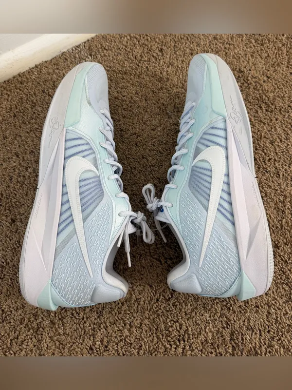 Nike Sabrina 2 Basketball Shoes Light Blue White 18.5 Women’s Sneakers New - Image 4