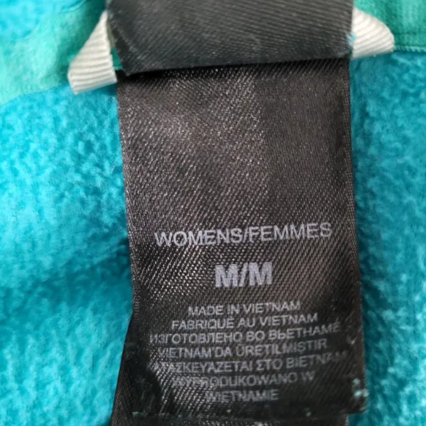 Women’s Medium The North Face Turquoise Polartec Fleece Pullover Jacket - Image 8