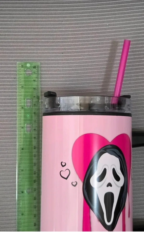 Pink Ghost face tumbler 40 oz New with tags - Image 3