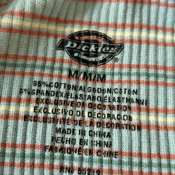 DICKIES striped lettuce trim tee - Image 2