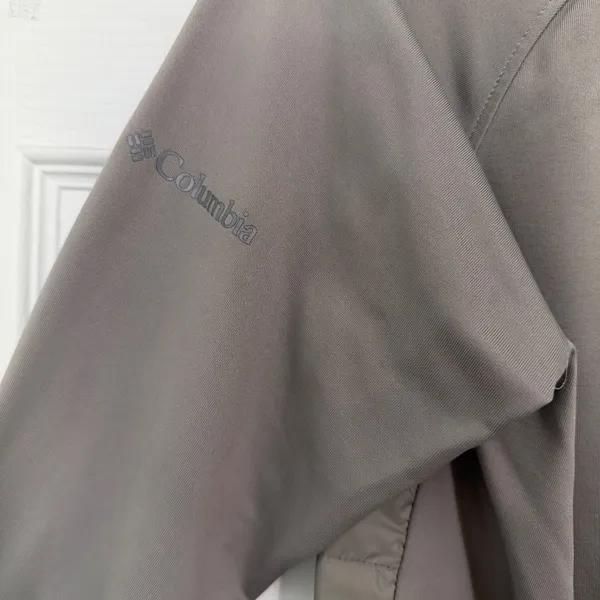 Columbia Sportswear Soft Shell Full Zip Jacket Gray High Neck  - Image 8