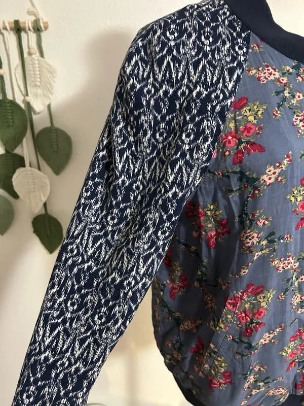 Free People Floral Bomber Jacquard Jacket - Image 4
