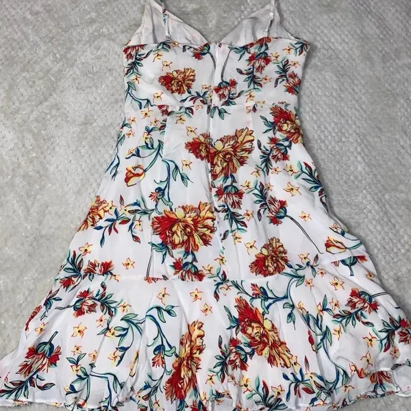 HELLO MOLLY Floral Midi Dress — White Floral | S - Image 2