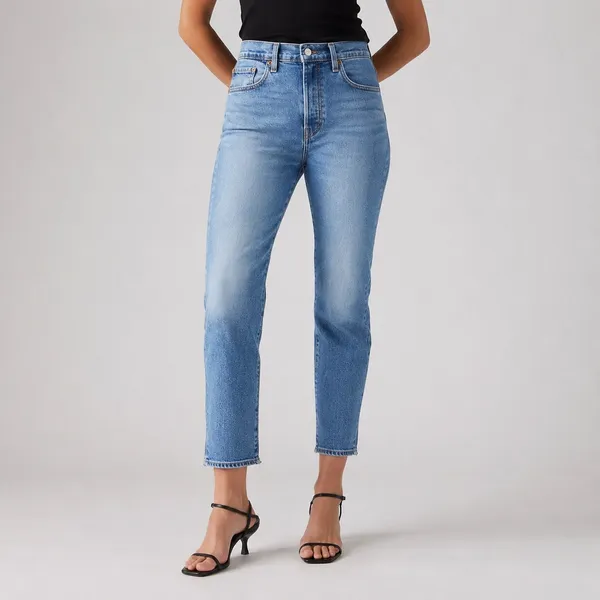 Levi’s Medium Wash Wedgie Straight Crop Jeans Sz 32 - Image 11