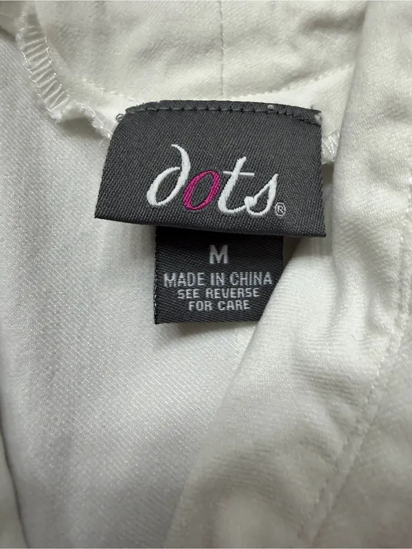Dots White Open Back Lattice Blazer Jacket Y2K Office Siren Coquette Size M - Image 10