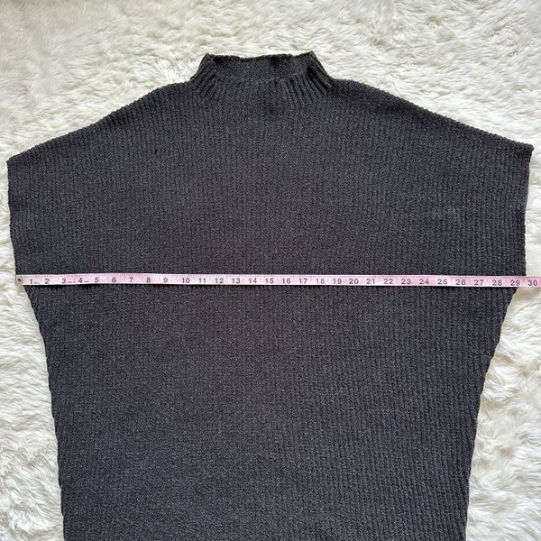 Free People FP Beach Dress Mango Sweater Mini Oversized Ribbed Knit Black M - Image 11
