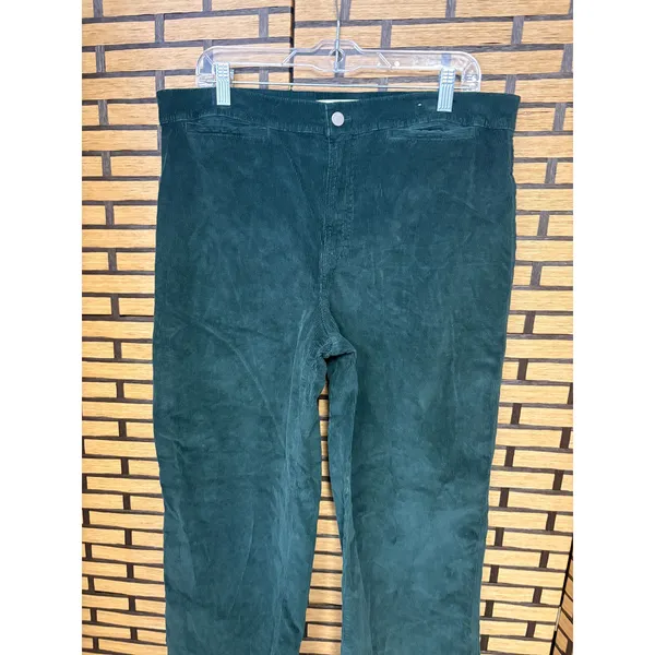 Madewell Dark‎ Green Corduroy Emmett Wide Leg Pants Size 32 - Image 4