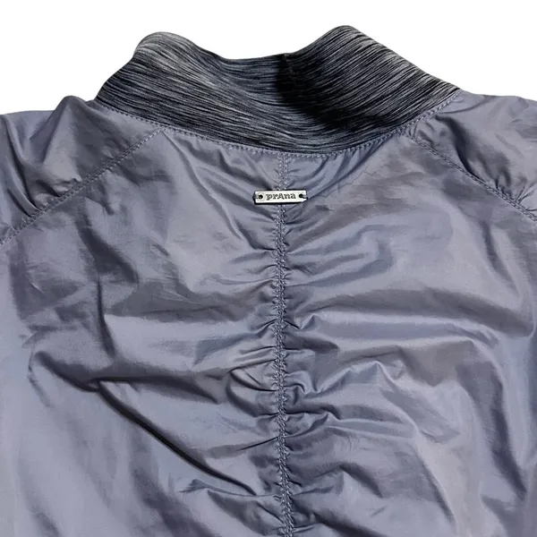 prAna Center Jacket Techwear Bomber DWR Blue Purple Women’s Small Outdoor Hiking - Image 4