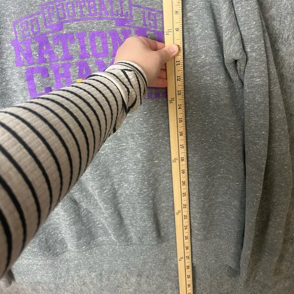 Pressbox Woman Size‎ large Gray 2019 LSU National Championship Sweatshirt - Image 4