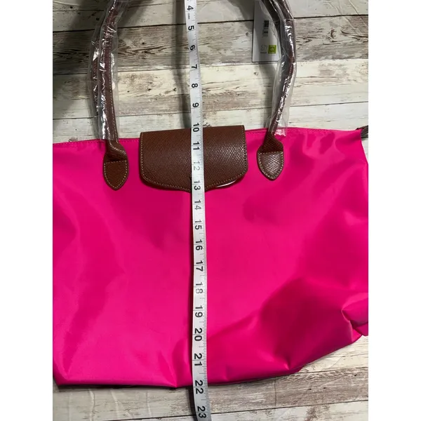 Source Unknown Nylon Hot Pink Tote Bag School Shoulder NWT - Image 5